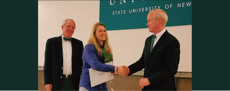 Employee Receives prestigious Honorable Mention for the Provost's Award for Excellence in Undergraduate Research at Binghamton University