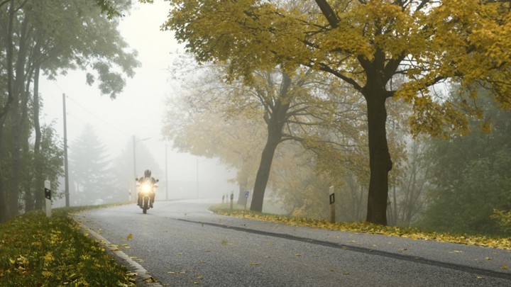 Motorcycle on road